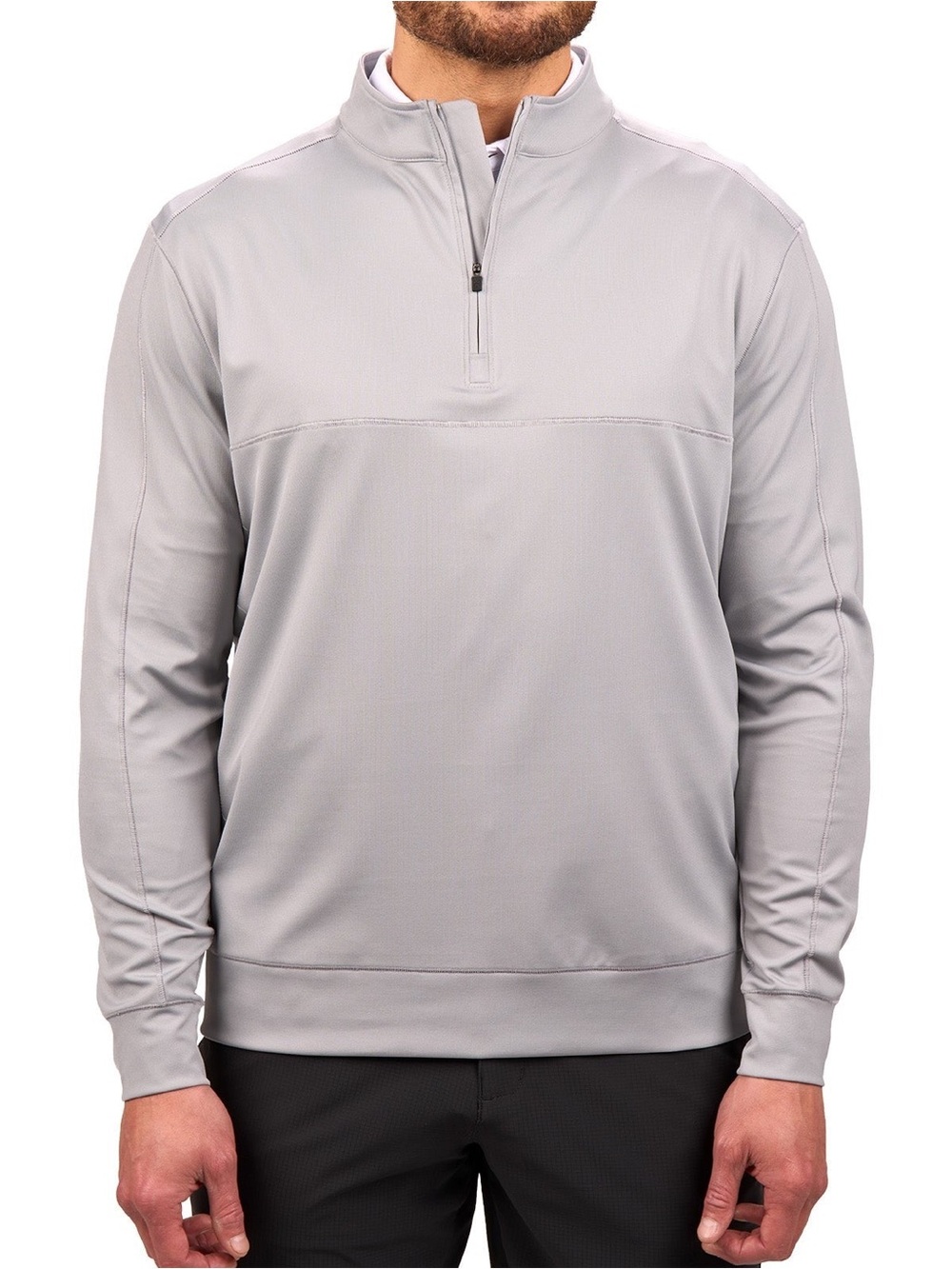 Black Clover Gray Crosley Quarter-Zip Golf Pullover